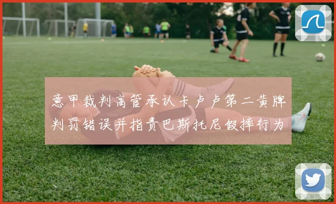 意甲裁判高管承认卡卢卢第二黄牌判罚错误并指责巴斯托尼假摔行为